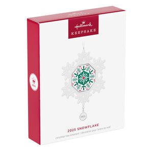 Snowflake 2025 Porcelain Ornament
