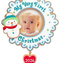 Load image into Gallery viewer, My Very First Christmas 2026 Photo Frame Ornament
