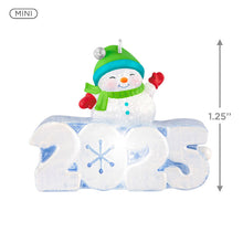 Load image into Gallery viewer, Mini A Snowy 2025 Ornament With Light, 1.25&quot;
