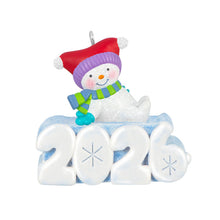 Load image into Gallery viewer, Mini A Snowy 2026 Ornament With Light, 1.25" - Hallmark Timmins
