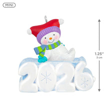 Load image into Gallery viewer, Mini A Snowy 2026 Ornament With Light, 1.25" - Hallmark Timmins
