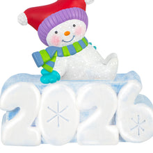 Load image into Gallery viewer, Mini A Snowy 2026 Ornament With Light, 1.25" - Hallmark Timmins
