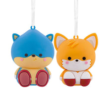 Load image into Gallery viewer, Better Together Sonic the Hedgehog™ and Tails Magnetic Hallmark Ornaments, Set of 2
