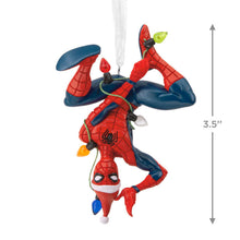 Load image into Gallery viewer, Marvel Spider-Man Hanging From Lights Hallmark Ornament
