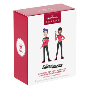 Star Trek™: Lower Decks Ensigns Beckett Mariner and Bradward Boimler Ornaments, Set of 2