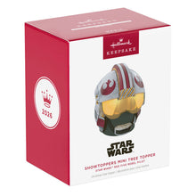 Load image into Gallery viewer, Mini Star Wars™ Red Five Rebel Pilot ShowToppers Musical Tree Topper With Light, 3" - Hallmark Timmins

