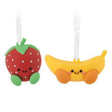 Load image into Gallery viewer, Better Together Strawberry and Banana Magnetic Hallmark Ornaments, Set of 2
