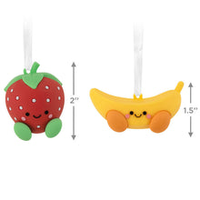 Load image into Gallery viewer, Better Together Strawberry and Banana Magnetic Hallmark Ornaments, Set of 2
