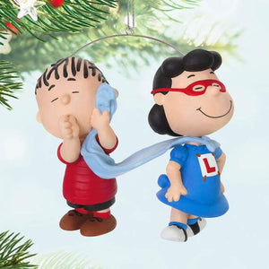 The Peanuts® Gang Super Lucy and Linus Ornament