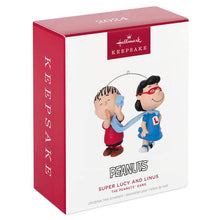 Load image into Gallery viewer, The Peanuts® Gang Super Lucy and Linus Ornament
