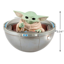 Load image into Gallery viewer, Star Wars: The Mandalorian™ Grogu™ in Hovering Pram Ornament With Light, Sound and Motion
