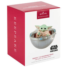 Load image into Gallery viewer, Star Wars: The Mandalorian™ Grogu™ in Hovering Pram Ornament With Light, Sound and Motion
