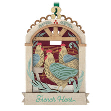 Load image into Gallery viewer, Twelve Days of Christmas French Hens Papercraft Ornament - Hallmark Timmins
