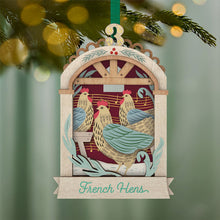 Load image into Gallery viewer, Twelve Days of Christmas French Hens Papercraft Ornament - Hallmark Timmins
