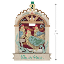 Load image into Gallery viewer, Twelve Days of Christmas French Hens Papercraft Ornament - Hallmark Timmins
