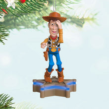Load image into Gallery viewer, Disney/Pixar Toy Story Collection Sheriff Woody Ornament With Light and Sound
