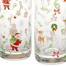 Load image into Gallery viewer, Vintage Santa and Friends Drinking Glasses, Set of 4
