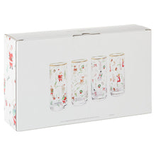Load image into Gallery viewer, Vintage Santa and Friends Drinking Glasses, Set of 4
