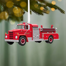 Load image into Gallery viewer, Fire Brigade 1973 Dodge C800 Fire Engine 2026 Ornament With Light - Hallmark Timmins
