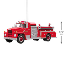 Load image into Gallery viewer, Fire Brigade 1973 Dodge C800 Fire Engine 2026 Ornament With Light - Hallmark Timmins
