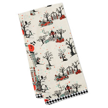 Load image into Gallery viewer, Vintage Halloween Scenes Tea Towel, 18x26
