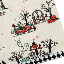 Load image into Gallery viewer, Vintage Halloween Scenes Tea Towel, 18x26
