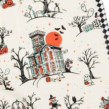 Load image into Gallery viewer, Vintage Halloween Scenes Tea Towel, 18x26
