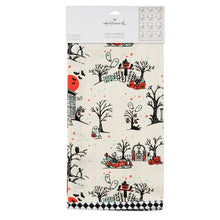 Load image into Gallery viewer, Vintage Halloween Scenes Tea Towel, 18x26
