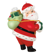 Load image into Gallery viewer, Vintage Santa Porcelain Ornament - Hallmark Timmins

