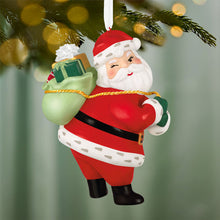 Load image into Gallery viewer, Vintage Santa Porcelain Ornament - Hallmark Timmins
