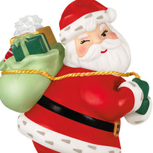 Load image into Gallery viewer, Vintage Santa Porcelain Ornament - Hallmark Timmins
