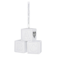 Load image into Gallery viewer, Grandbaby's First Christmas Blocks 2026 Porcelain Ornament
