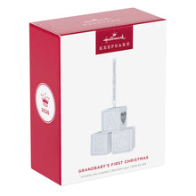 Load image into Gallery viewer, Grandbaby's First Christmas Blocks 2026 Porcelain Ornament
