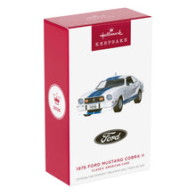 Load image into Gallery viewer, Classic American Cars 1976 Ford Mustang Cobra II 2026 Metal Ornament - Hallmark Timmins
