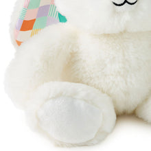 Load image into Gallery viewer, White Bunny With Patchwork Ears Easter Plush, 8"
