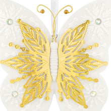 Load image into Gallery viewer, 10th Anniversary Brilliant Butterflies Porcelain and Metal Ornament - Hallmark Timmins
