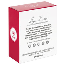 Load image into Gallery viewer, Mini Festive White Elephant Ornament, 1&quot;
