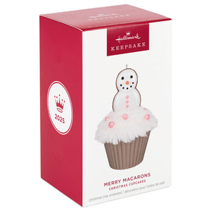 Christmas Cupcakes Merry Macarons Ornament