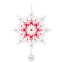 Load image into Gallery viewer, Snowflake 2024 Porcelain Ornament
