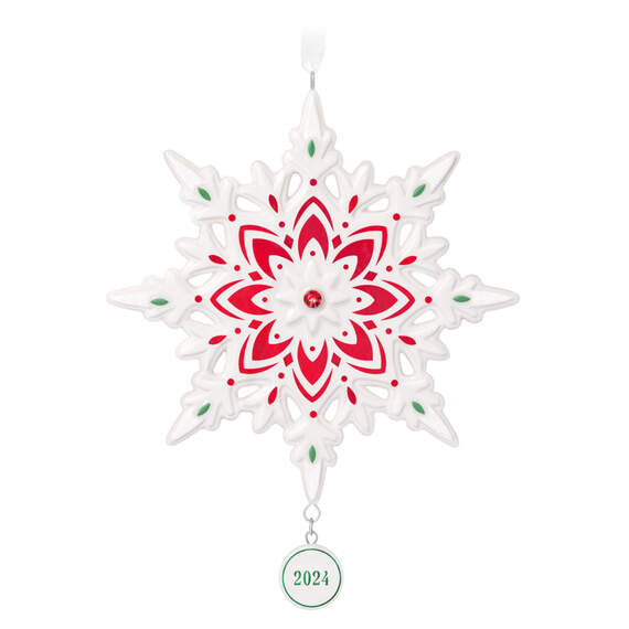 Snowflake 2024 Porcelain Ornament