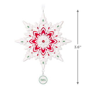 Snowflake 2024 Porcelain Ornament