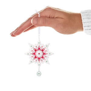 Snowflake 2024 Porcelain Ornament