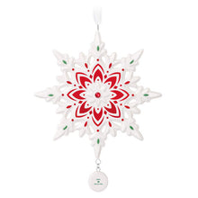 Load image into Gallery viewer, Snowflake 2024 Porcelain Ornament
