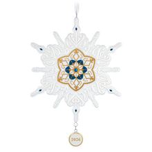 Load image into Gallery viewer, Snowflake 2026 Porcelain Ornament
