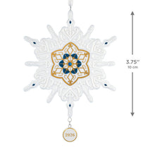 Load image into Gallery viewer, Snowflake 2026 Porcelain Ornament
