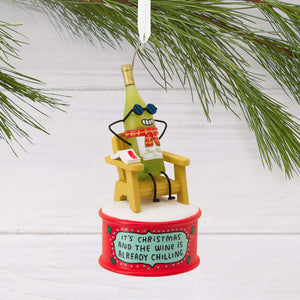 Wine Is Chilling Hallmark Ornament