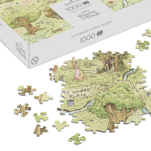 Disney Winnie the Pooh Hundred Acre Wood Map 1000-Piece Puzzle