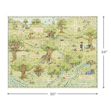 Load image into Gallery viewer, Disney Winnie the Pooh Hundred Acre Wood Map 1000-Piece Puzzle
