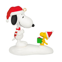 Load image into Gallery viewer, Peanuts® Spotlight on Snoopy The Perfect Gift Ornament - Hallmark Timmins
