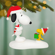 Load image into Gallery viewer, Peanuts® Spotlight on Snoopy The Perfect Gift Ornament - Hallmark Timmins
